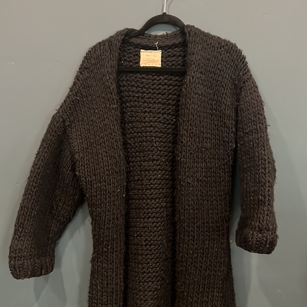 Sien & Co 100% Peruvian Wool Maxi Sweater